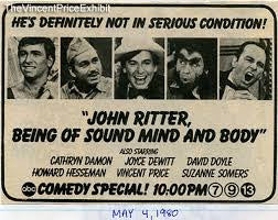 JOHN RITTER, BEING OF SOUND MIND AND BODY (ABC 5/4/80) - Image 3