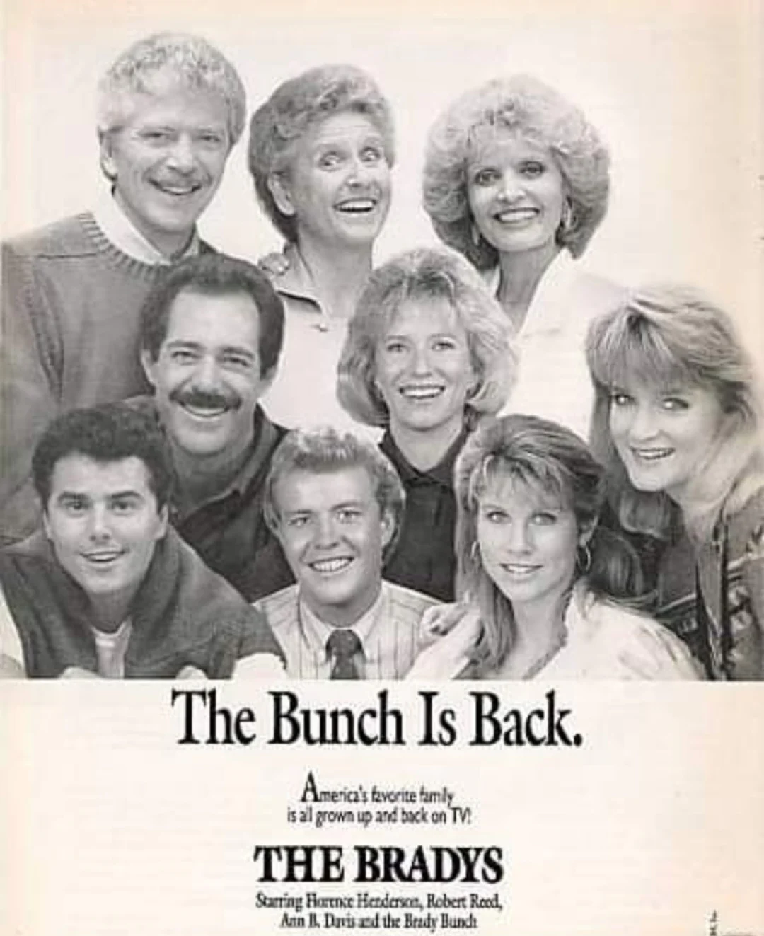 BRADYS, THE (CBS 1990) RARE!!! Robert Reed, Florence Henderson, Barry Williams, Christopher Knight, Mike Lookinland, Eve Plumb, Susan Olsen, Ann B. Davis, Jerry Houser, Ron Kuhlman, Leah Ayres, Martha Quinn, Caryn Richman - Image 17